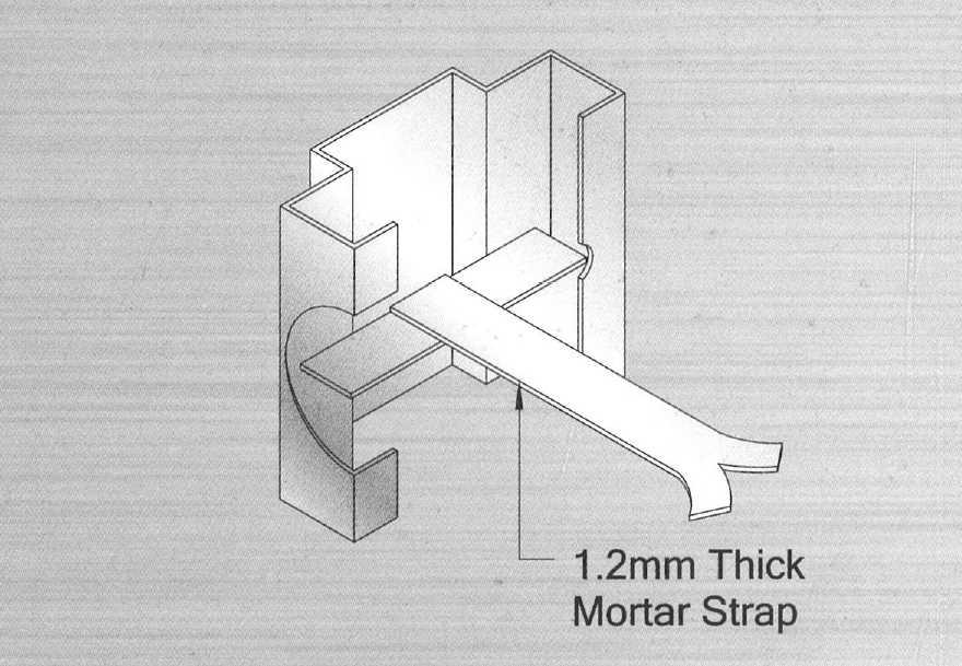 Mortar Strap Fixing